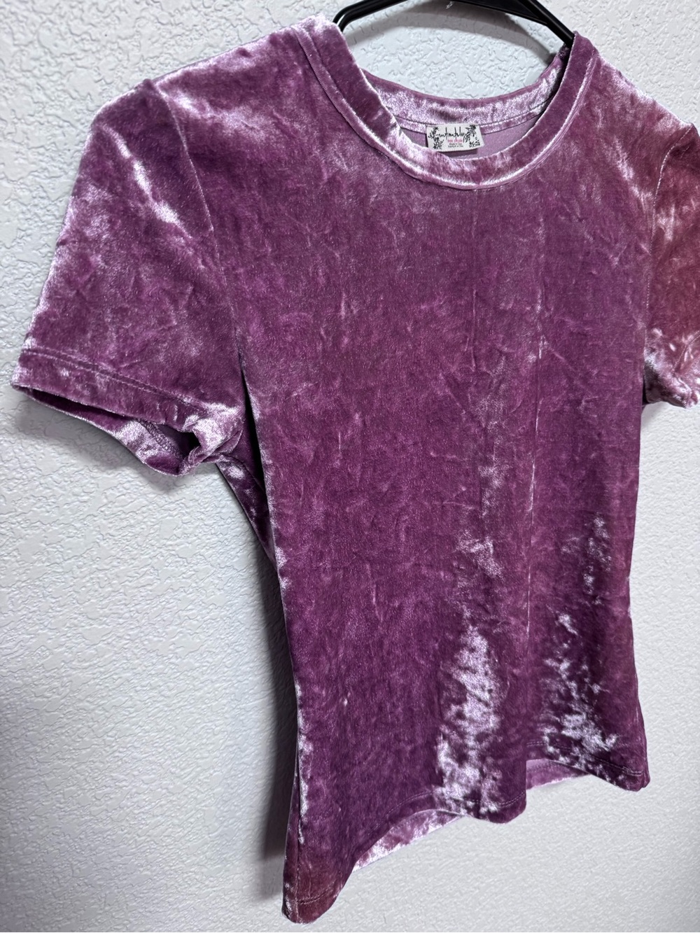 Free People Velvet Baby Tee Pink Lavendar Women’s XS Summer Festival - Picture 4 of 5